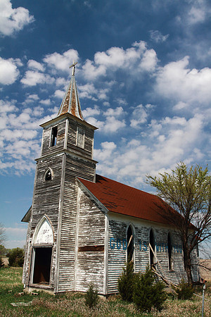 Abandoned Church Somewhere in Nebraska
