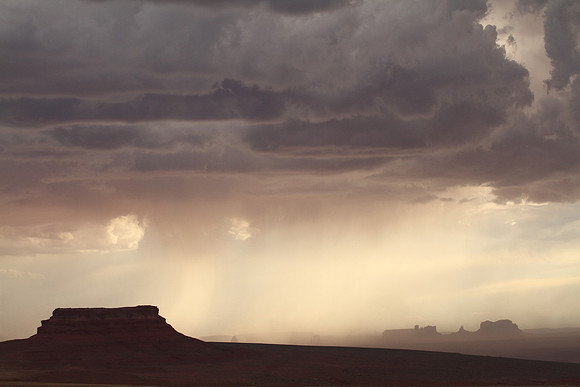 Storm moving through Monument Valley - Arizona